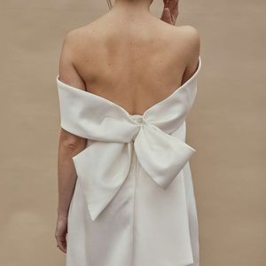 Amsale Little White Dress LW165